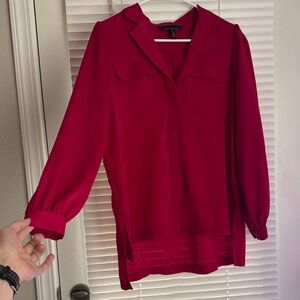 White House Black Market Vibrant Magenta Blouse